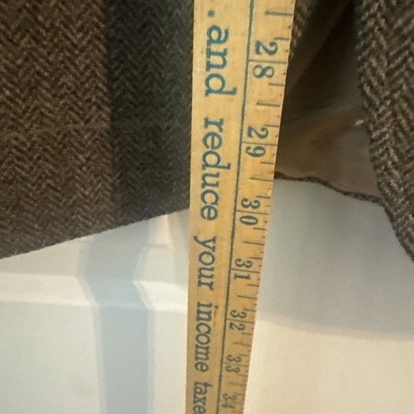 Vintage Evan-Picone Wool Blazer Men's Sport Coat Herringbone Elbow Patches - Picture 7 of 9